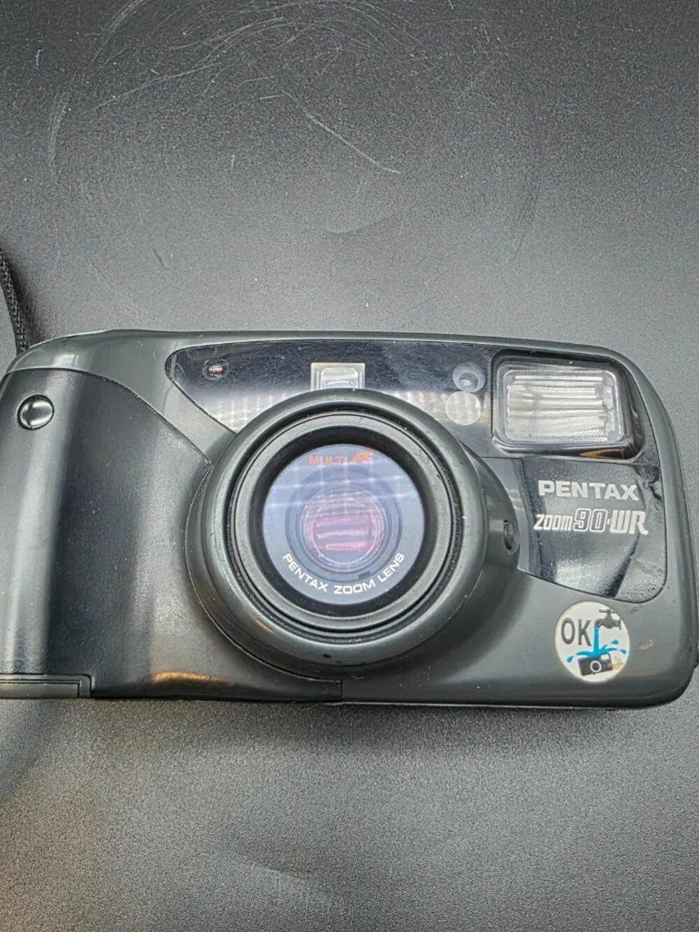 Pentax Zoom 90-WR 35mm Point  Shoot Film Camera w/ Multi-AF Remote Control works